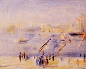 皮埃尔 奥古斯特 雷诺阿 : The Old Port of Marseille, People and Boats